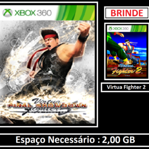 virtua fighter 5 final showdown + virtua fighter 2 transferência de licença xbox 360 digital