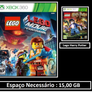 lego movie + lego harry potter transferência de licença xbox 360 digital