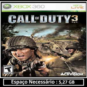 call of duty 3 transferência de licença xbox 360 digital