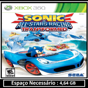 sonic & all stars racing transformed transferência de licença xbox 360 digital
