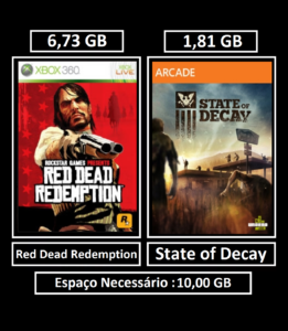 red dead redemption + modo zumbi transferência de licença xbox 360 digital (cópia)