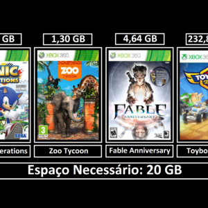 pacote de 26 jogos transferência de licença xbox 360 digital (cópia)