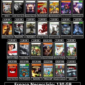 pacote de 26 jogos transferência de licença xbox 360 digital