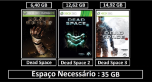 trilogia dead space transferência de licença xbox 360 digital