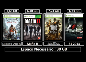 f1 2013 + 3 jogos transferência de licença xbox 360 digital