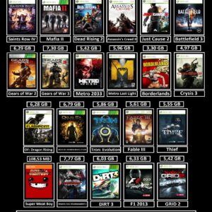 pacote de 53 jogos transferência de licença xbox 360 digital (cópia)
