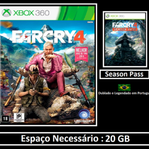 far cry 4 transferência de licença xbox 360 digital (cópia)