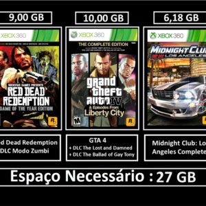 deadpool, naruto storm r + 23 jogos transferência de licença xbox 360 digital (cópia)