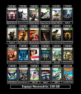 Inicial forza horizon, fifa 16, halo 4 + 20 jogos transferência de licença xbox 360 digital