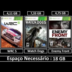 watch dogs + wrc 5 transferência de licença xbox 360 digital (cópia)