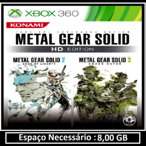 metal gear solid hd edition 2 e 3 transferência de licença xbox 360 digital