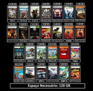 pacote com 24 jogos transferência de licença xbox 360 digital
